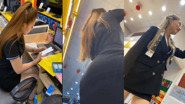 Quay lén nhân viên TGDD cực xinh chân dài - httgmjmx.sbs